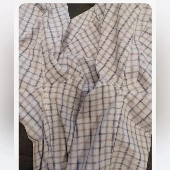 Daniel Hechter Long Sleeve Dress Shirt Purple & White Size 16/Large - Picture 10 of 10